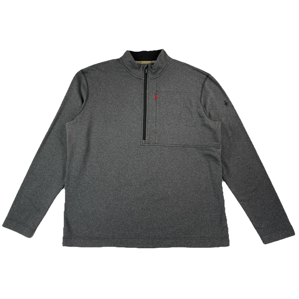 Smartwool Merino Sport Fleece 1/2 Zip Pullover Charcoal Men's XXL